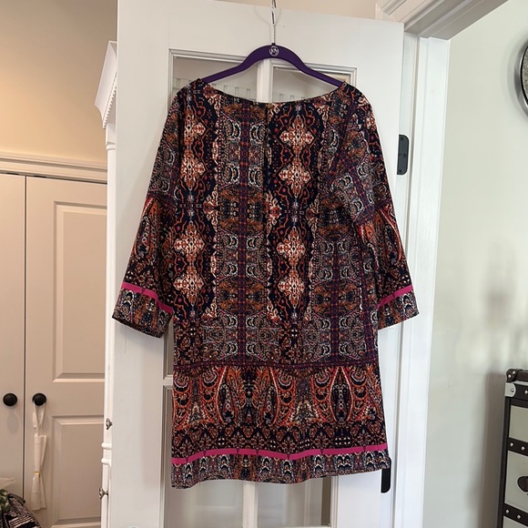 Multicolor Patterned Dress - Picture 3 of 3